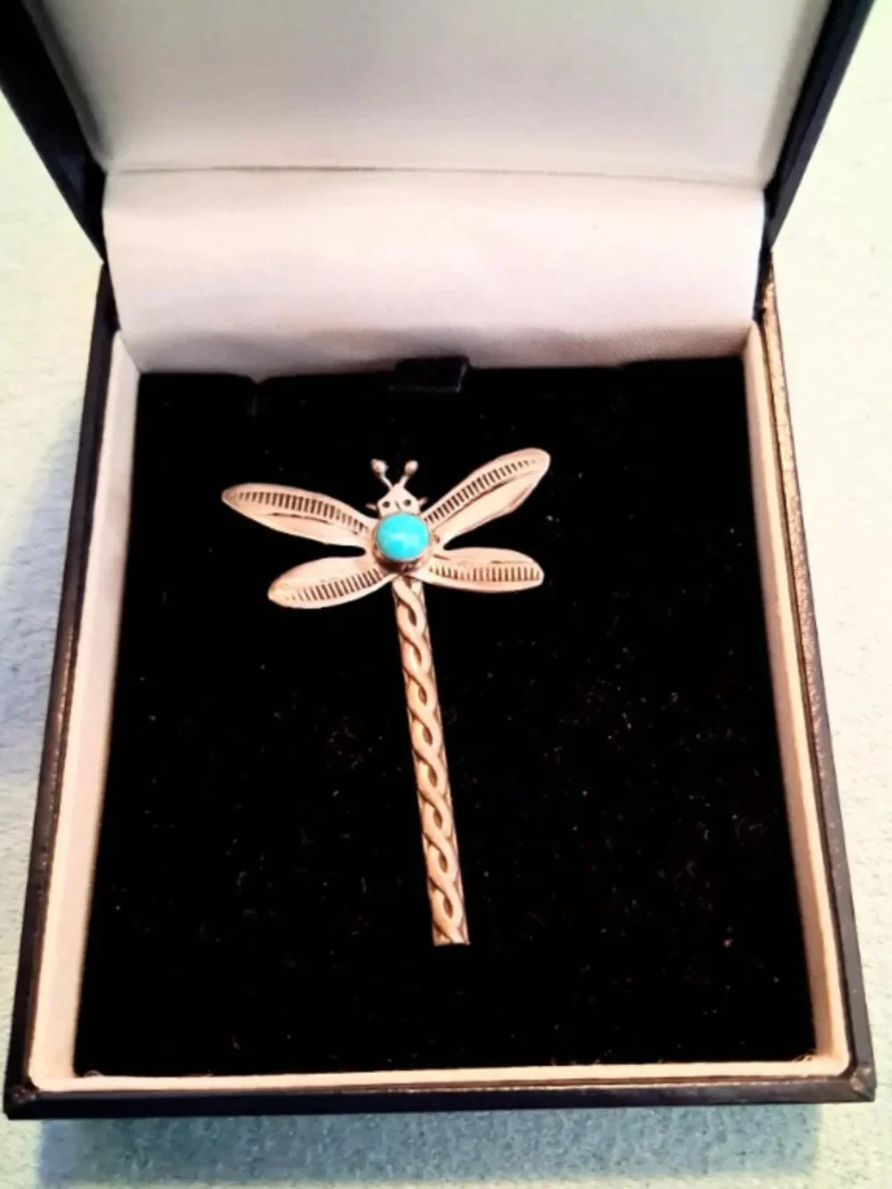 Navajo Sterling Silver Dragonfly Brooch